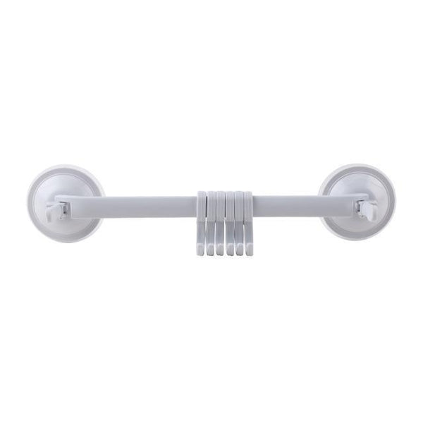 1Pc Adjustable Hook Rack Double Suction Cup Towel Rack Hanging Shelves Hook Holder Lock Type Sucker