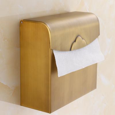 Hongdec Luxury brass Bronze gold Wall Mount Bathroom Accessories Towel rack Holder Storage set