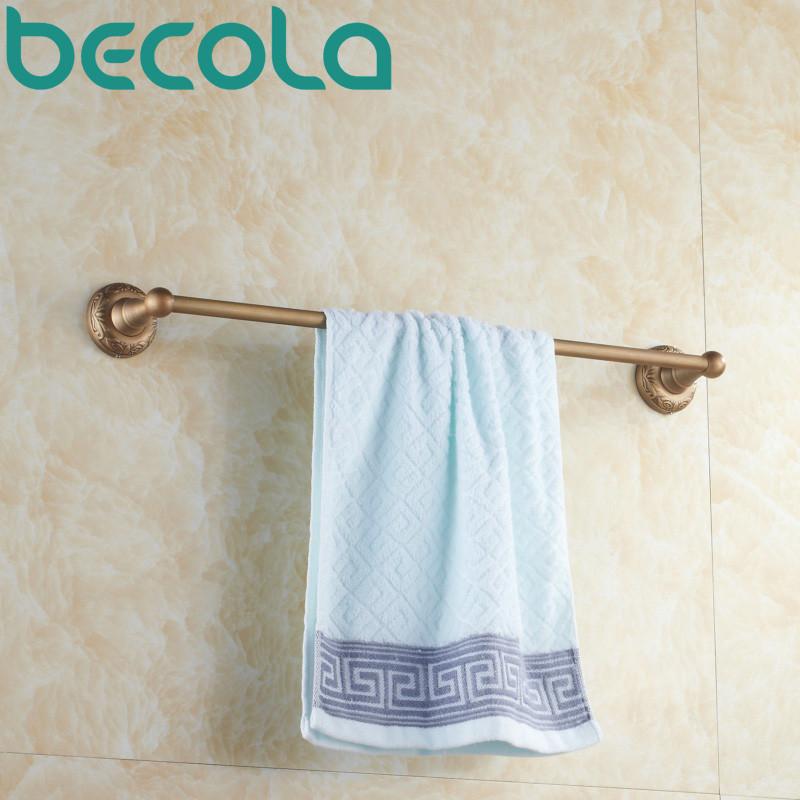 Antique Style Towel Bar Brass Carved A Single Bar Towel Rack Bathroom Accessories B5309