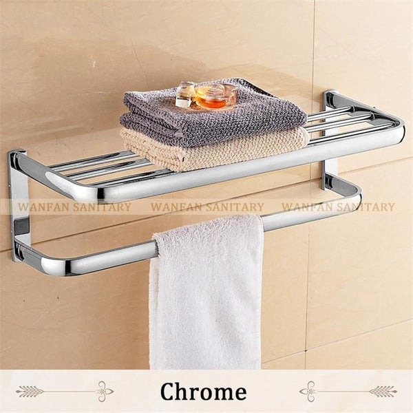 Arrival Towel Racks Luxury Bathroom Accesserries High Quality Bath Towel Shelves Towel Bar Bath Hardware Towel Hanger 81344