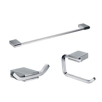 Brushed Stainless Steel Bathroom Accessories Set
