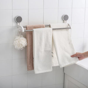 Bathroom Wall Mounted Double Layer Towel Rack