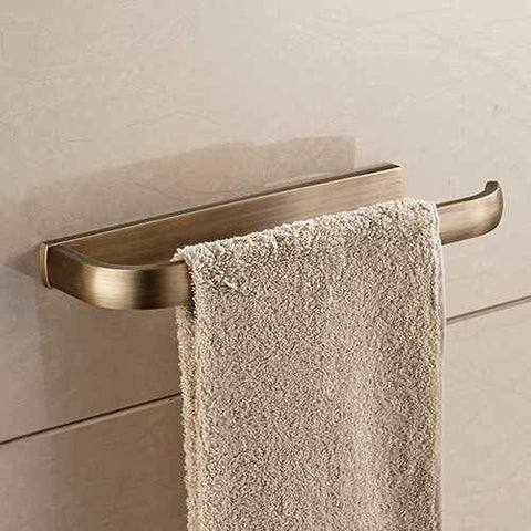 Antique Brass Lavatory Towel Rack