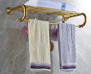 Retro Style Towel Shelf with Holder